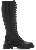 Thumbnail for your product : Aquazzura 30mm Combat Leather Tall Boots