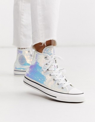 silver converse womens uk
