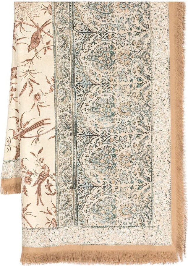 Pierre Louis Mascia PIERRE-LOUIS MASCIA Printed silk scarf - ShopStyle  Scarves & Wraps