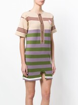 Thumbnail for your product : Marni colourblock stripe mini T-shirt dress