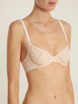Thumbnail for your product : Negative Underwear Essaouira Underwired Demi-cup Mesh Bra - Womens - Pink
