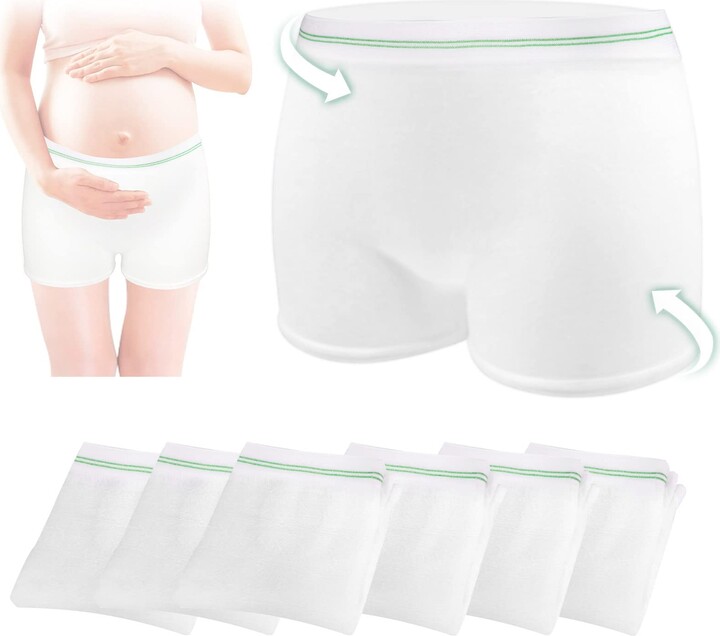 PADRAM Mesh Disposable Postpartum Underwear 6 Count Hospital Underwear