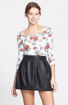 Thumbnail for your product : Lush Quilted Full Skirt (Juniors)