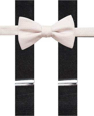 Alfani Black Bow Tie and Suspender Set, Created for Macy's