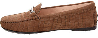 Tod's Double T Gommino Embossed Leather Loafer
