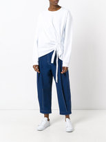 Thumbnail for your product : Sportmax pleat front trousers - women - Cotton/Linen/Flax/Viscose - 40