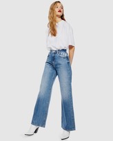 Thumbnail for your product : Topshop Slim Wide Leg Jeans