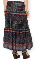 Thumbnail for your product : Lauren Ralph Lauren Plus Geometric Tiered Cotton Skirt