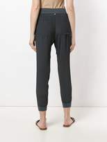 Thumbnail for your product : Lorena Antoniazzi cropped slim fit trousers