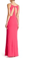 Thumbnail for your product : ABS by Allen Schwartz V-Neck Cutout Slit Gown