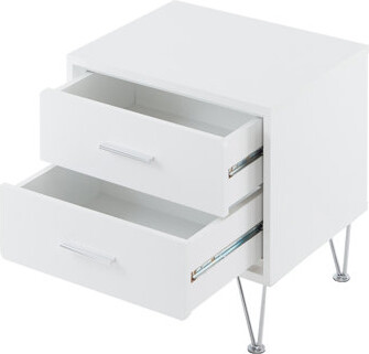 Latitude Run 2-Drawer Accent Table With Hairpin Legs