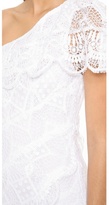 Thumbnail for your product : Catherine Malandrino Lace One Shoulder Gown