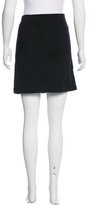 Thumbnail for your product : Catherine Malandrino Leather-Trimmed Mini Skirt