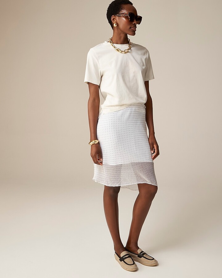 Gwen layered slip skirt in polka dot ShopStyle