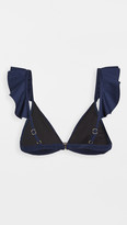 Thumbnail for your product : Madewell Rib Flounce Strap Bralette Top