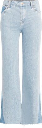 Hudson Rose High-Rise Wide-Leg Crop Jeans