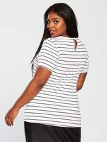 Thumbnail for your product : V By Very Curve Lace Yoke T-shirt