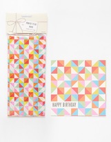 Thumbnail for your product : ASOS COLLECTION Geo Card and Tissue Wrap Pack