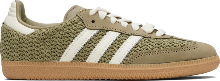 adidas Green & Off-White Samba OG Sneakers