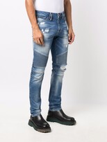 Thumbnail for your product : Philipp Plein Slim-Fit Biker-Style Jeans