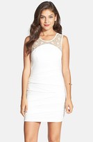 Thumbnail for your product : Way-In Embellished Yoke Body-Con Dress (Juniors)