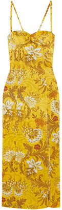 Dries Van Noten Floral Silk-jacquard Maxi Dress