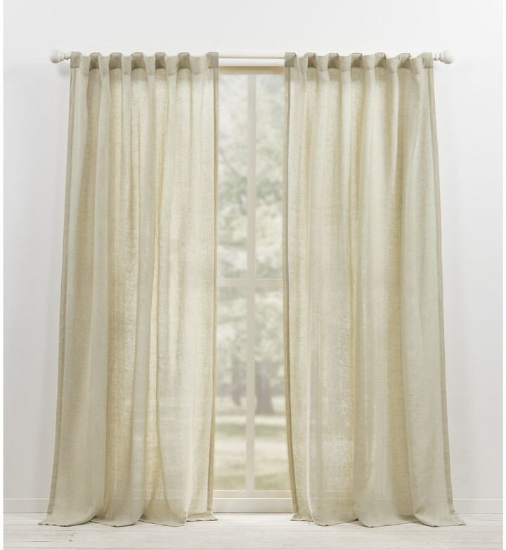 Lauren Ralph Lauren Leanne Back Tab/Rod Pocket Curtain Panel - ShopStyle