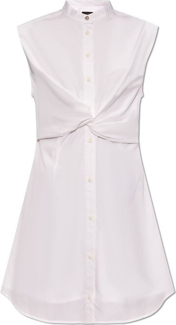 Rag & Bone Twist Front Shirt Dress