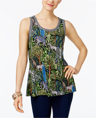 INC International Concepts Split-Back Tank Top, Created for Macy's