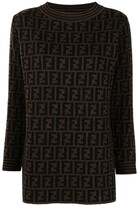 Thumbnail for your product : Fendi Pre-Owned 1990s Zucca-pattern jumper