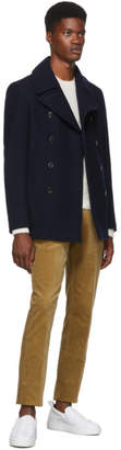 Ralph Lauren Purple Label Navy Wool and Cashmere Peacoat