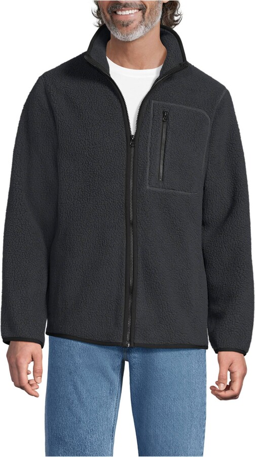 Lands' End Men's Full Zip High Pile Fleece Jacket