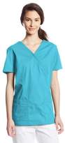 Thumbnail for your product : Cherokee Women's Workwear Core Stretch Mock Wrap Top