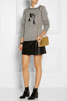 Thumbnail for your product : Marc by Marc Jacobs Olive dog-intarsia cotton-blend sweatshirt