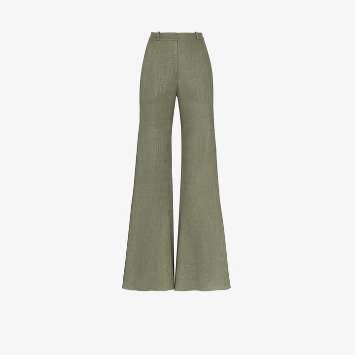 high waisted linen trousers