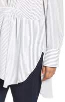 Thumbnail for your product : Rachel Roy High/Low Pinstripe Shirt
