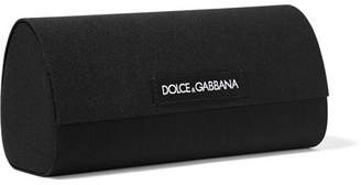 Dolce & Gabbana Butterfly-frame Silver And Gold-tone Sunglasses