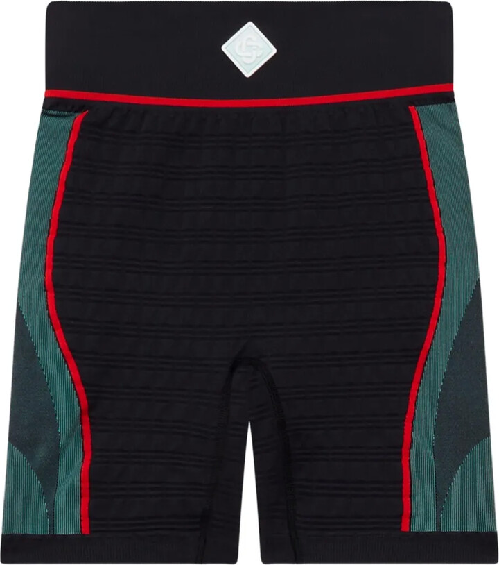 Casablanca Ribbed Panelled Cycling Shorts
