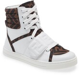 Thumbnail for your product : Fendi FF Logo High Top Sneaker