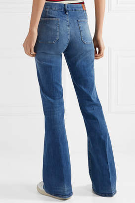 MiH Jeans Marrakesh High-rise Flared Jeans - Mid denim
