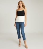 Thumbnail for your product : Reiss CHLOE COLOUR BLOCK CAMI Black/White