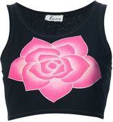 Thumbnail for your product : Krizia Vintage cropped floral tank top