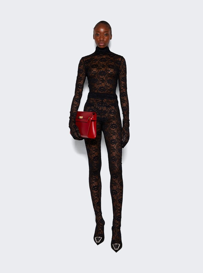 Legging Tights In Stretch Lace