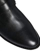 Thumbnail for your product : F-Troupe Black Leather Flat Shoes
