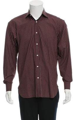 Ralph Lauren Purple Label Plaid Button-Up Shirt