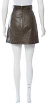 Thumbnail for your product : Chanel Leather Mini Skirt
