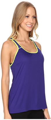 New Balance Perforated Mesh Striped Tank Top