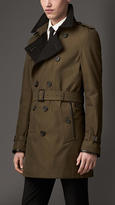 Thumbnail for your product : Burberry Wool Cashmere Detail Gabardine Trench Coat