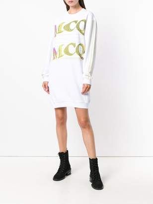 McQ repeat logo sweatshirt dress