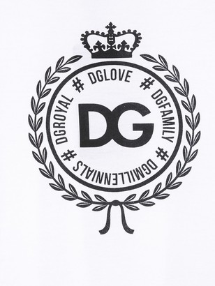 Dolce & Gabbana Children logo print T-shirt